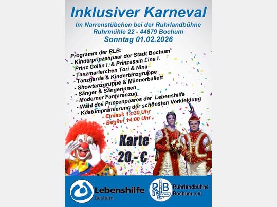 Karnevalsveranstaltung im Narrenstübchen bei der Ruhrlandbühne