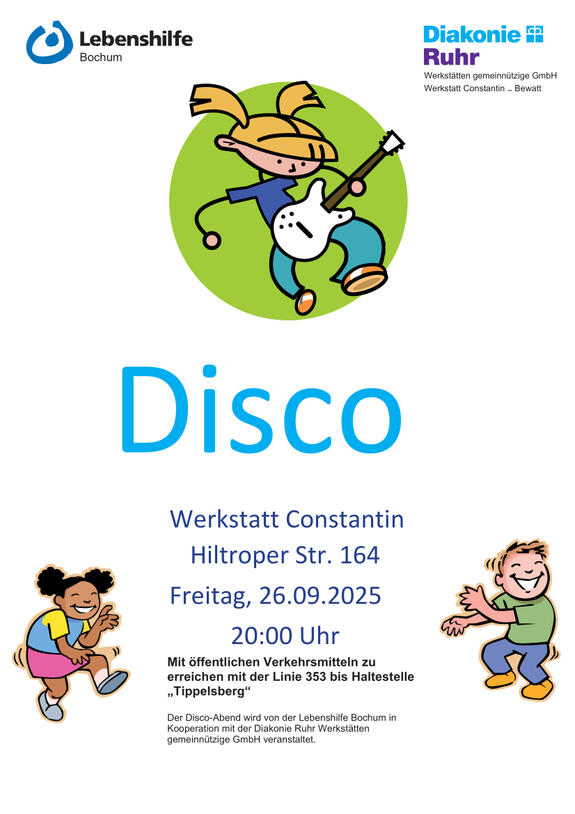 Wir laden herzlich zu unserem Disco-Abend ein!