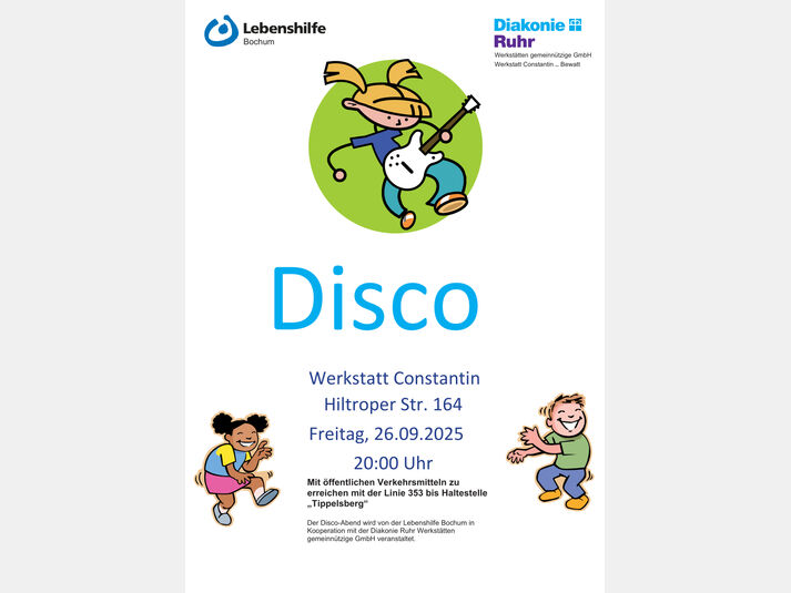 Wir laden herzlich zu unserem Disco-Abend ein!